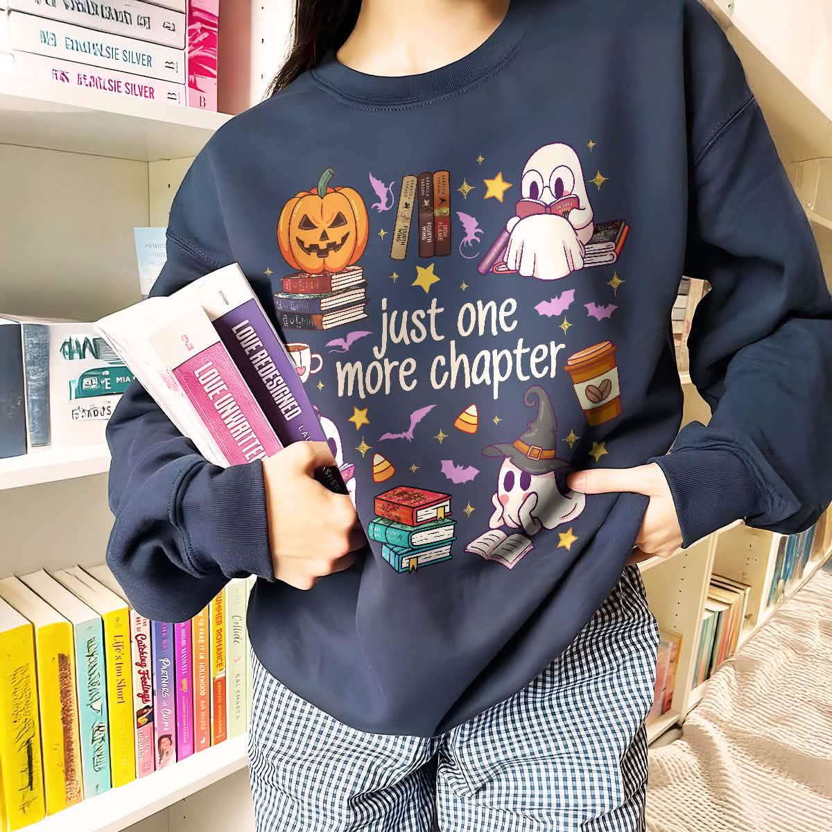 Ghost Book Fantasy Sweatshirt PTS1756