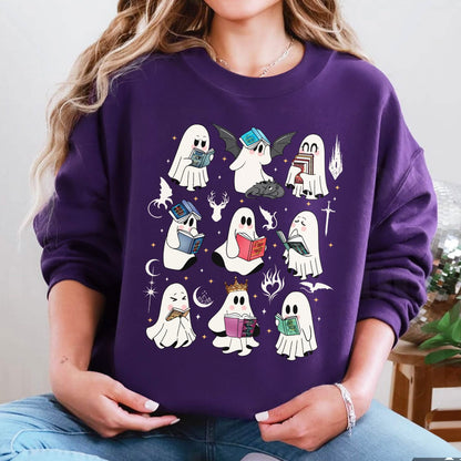 Acotar Ghost Reading Book Sweatshirt PTS1714