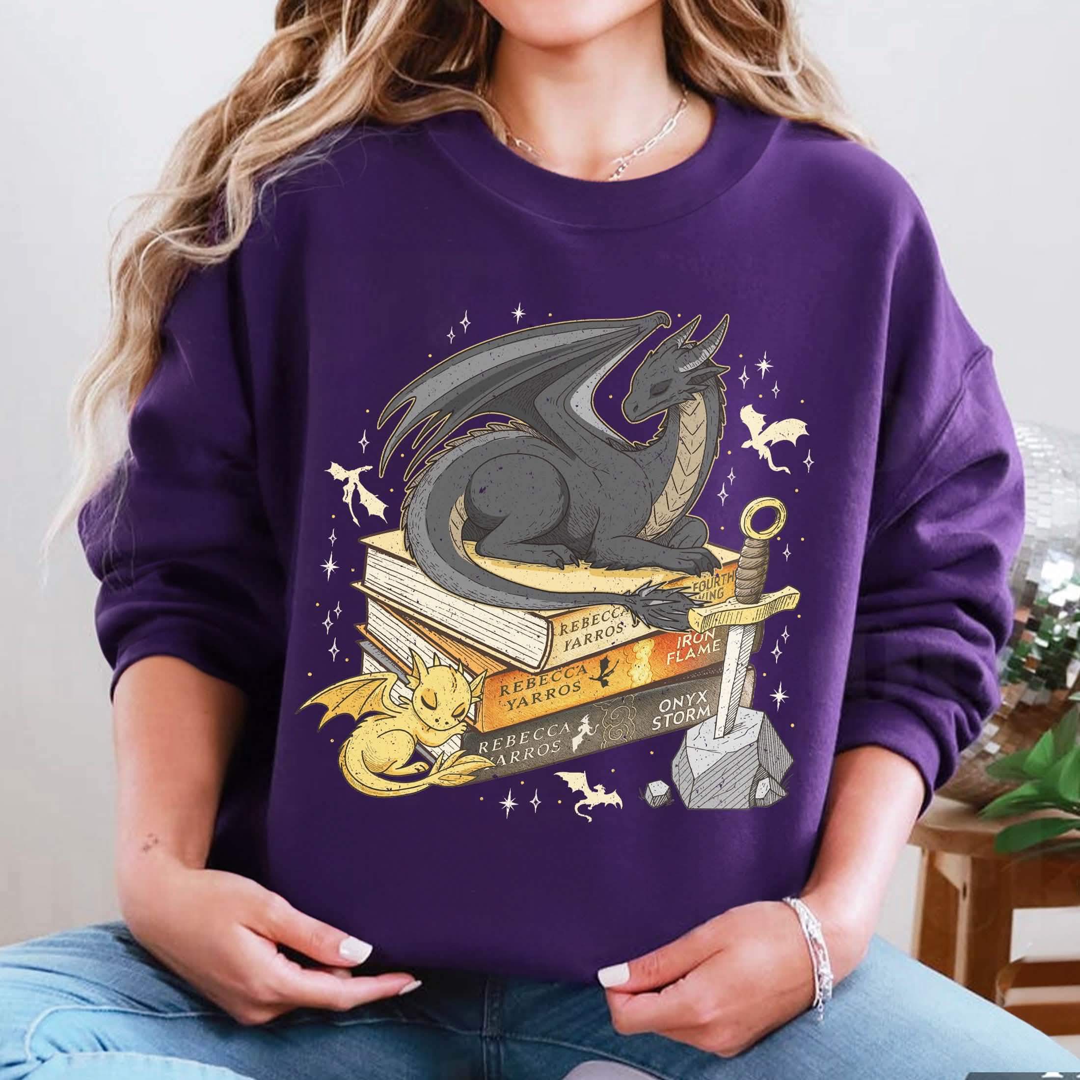 Fourth Wing Dragon Tairn and Andarna Sweatshirt PTS1753