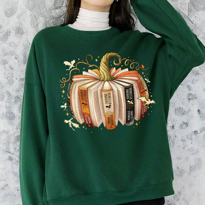 Fourth Wing Book Pumpkin Sweatshirt PTS1719