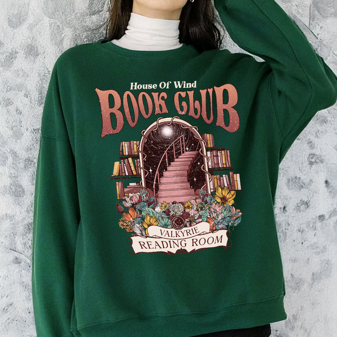 Acotar House Of Wind Book Club Sweatshirt, Valkyrie Reading Room TShirt PTS496
