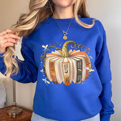 Fourth Wing Book Pumpkin Sweatshirt PTS1719