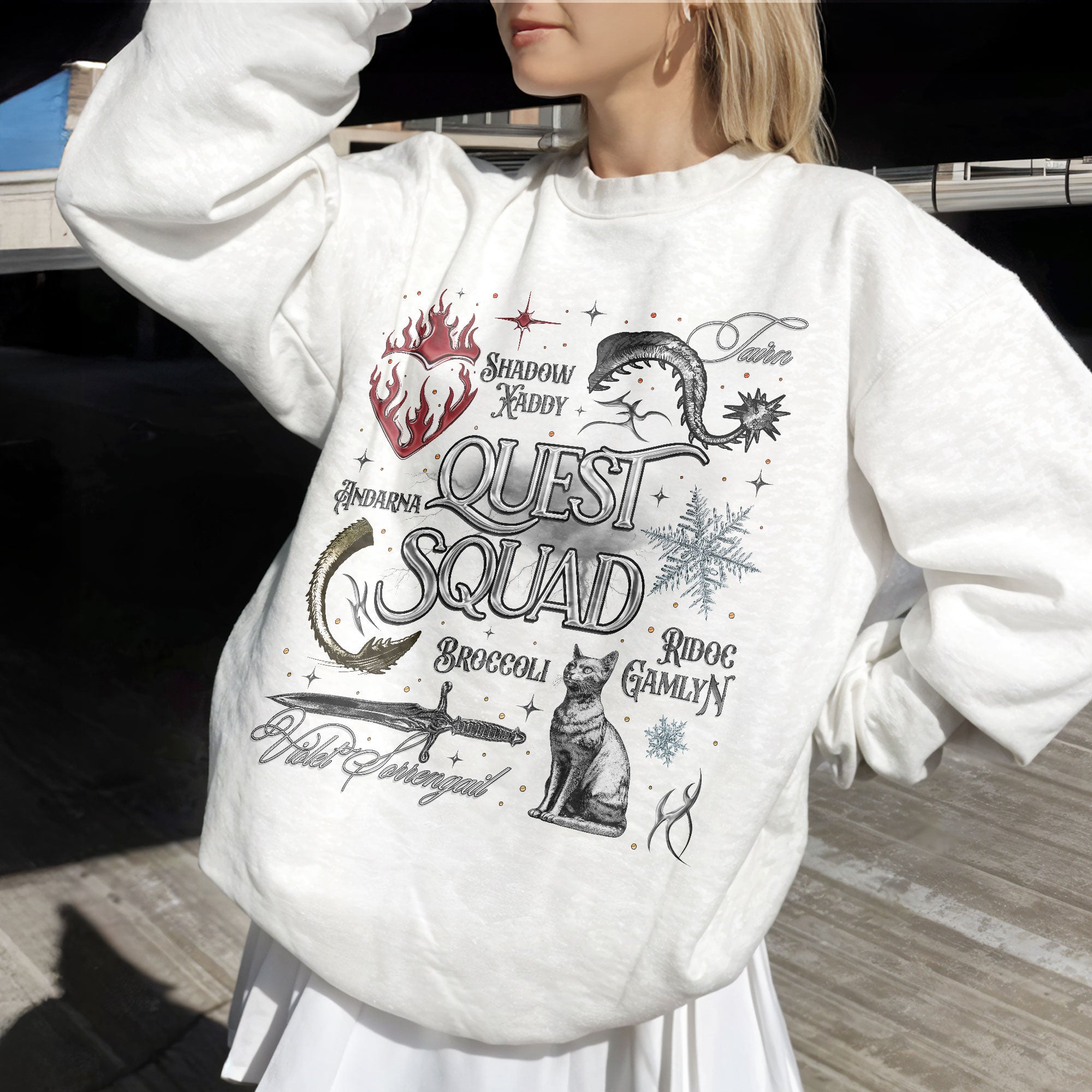 Quest Squad Broccoli Onyx Storm Sweatshirt PTS1053