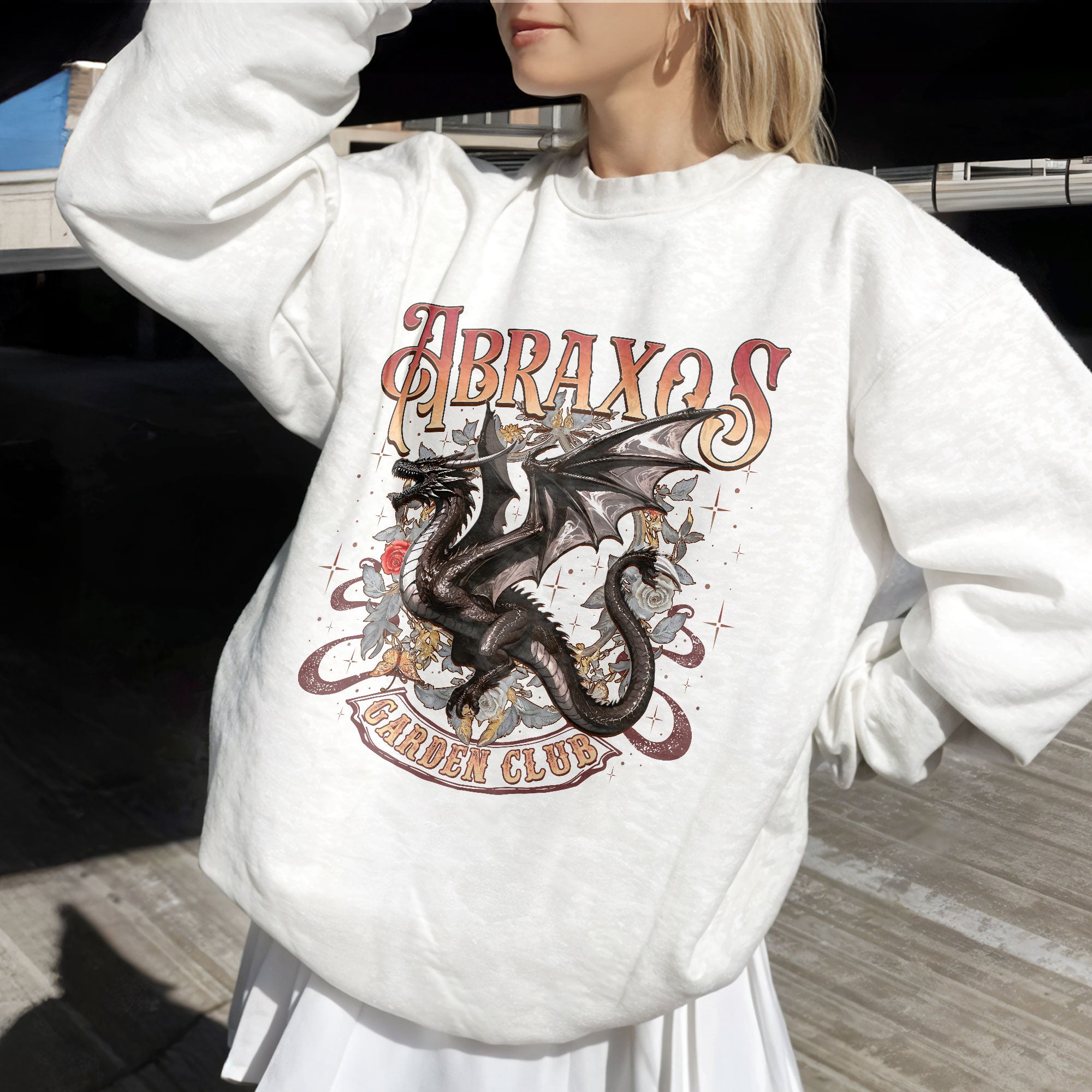 Throne Of Glass Abraxos Garden Club Sweatshirt PTS400