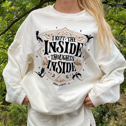 I Kept The Inside Thoughts Inside Quest Squad Sweatshirt PTS1041
