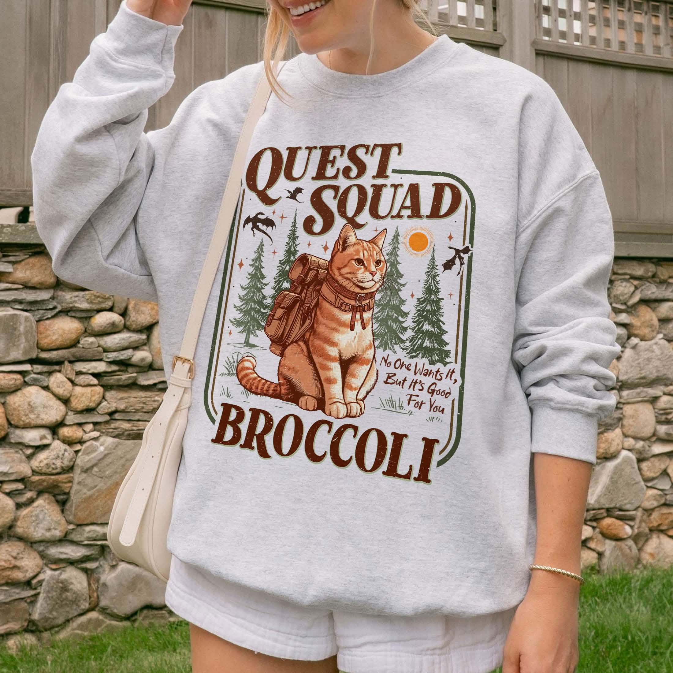 Onyx Storm Quest Squad Broccoli Sweatshirt PTS1040