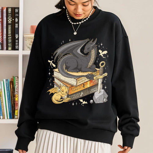 Fourth Wing Dragon Tairn and Andarna Sweatshirt PTS1753