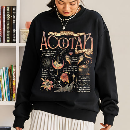 Acotar Quotes Sweatshirt PTS552