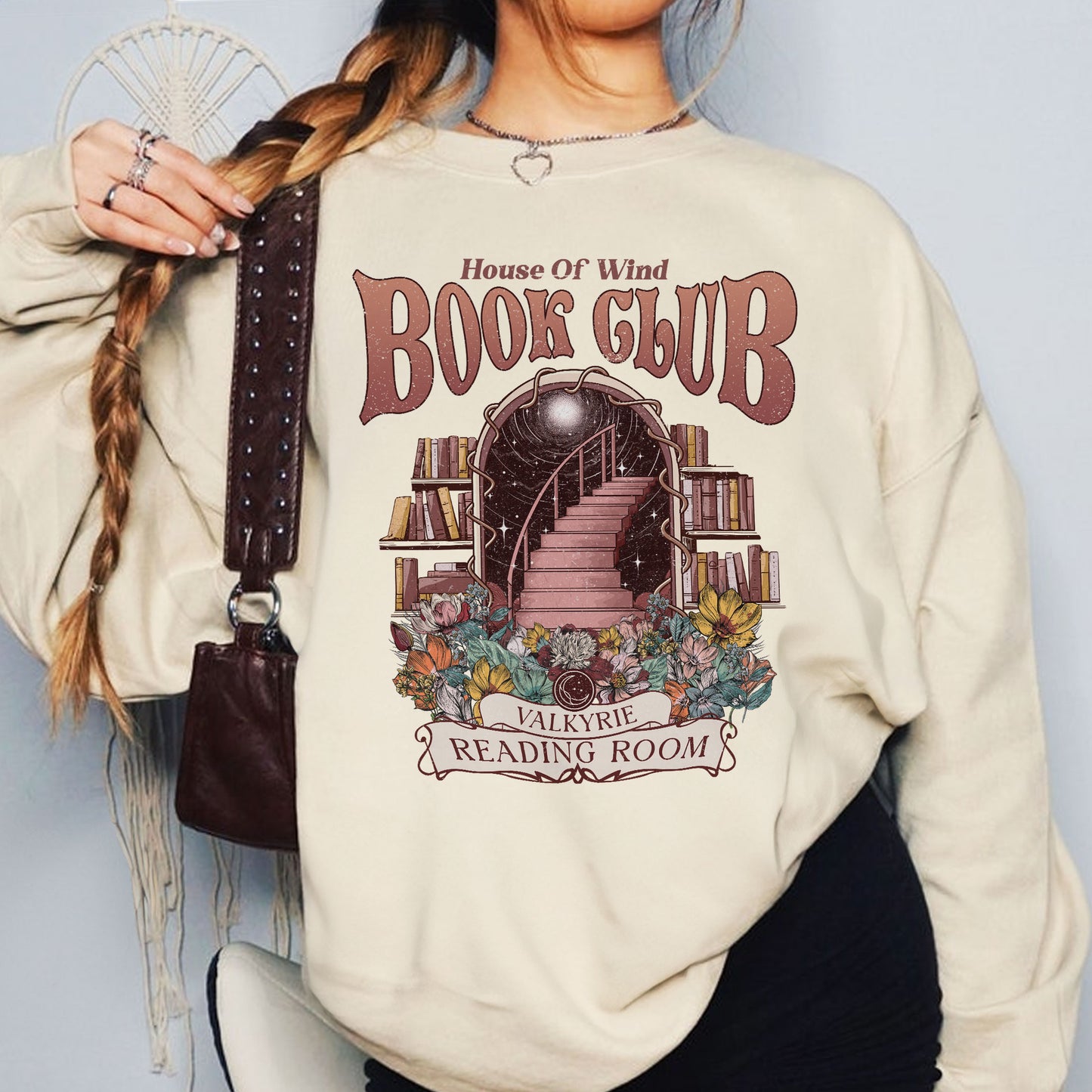 Acotar House Of Wind Book Club Sweatshirt, Valkyrie Reading Room TShirt PTS496