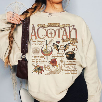 Acotar Quotes Sweatshirt PTS552