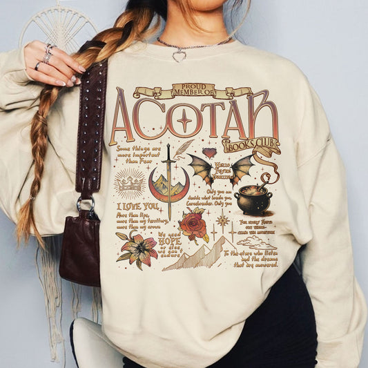 Acotar Quotes Sweatshirt PTS552
