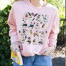 Ghost Reading Book Fantasy Series Sweatshirt PTS1694