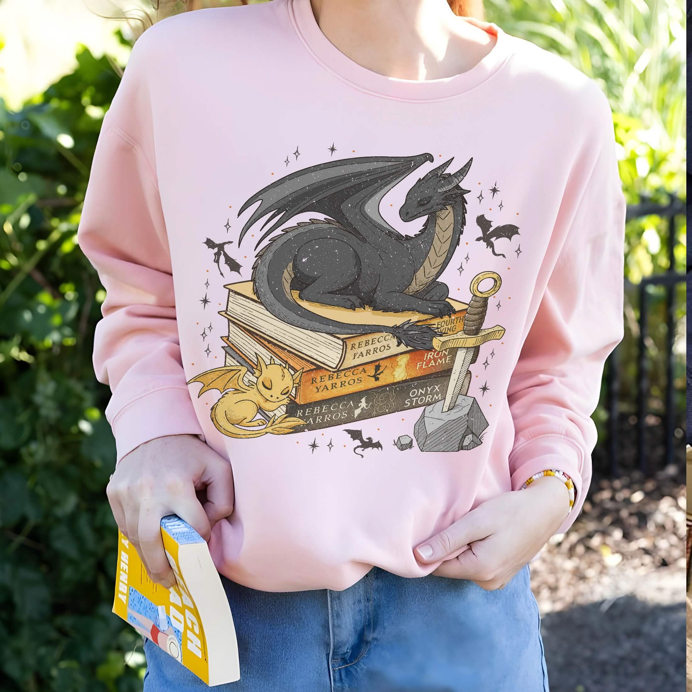 Fourth Wing Dragon Tairn and Andarna Sweatshirt PTS1753
