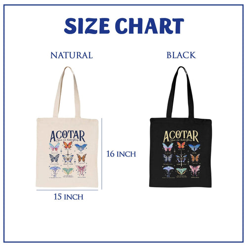 Acotar Velaris Butterflies Tote Bag PTS1185