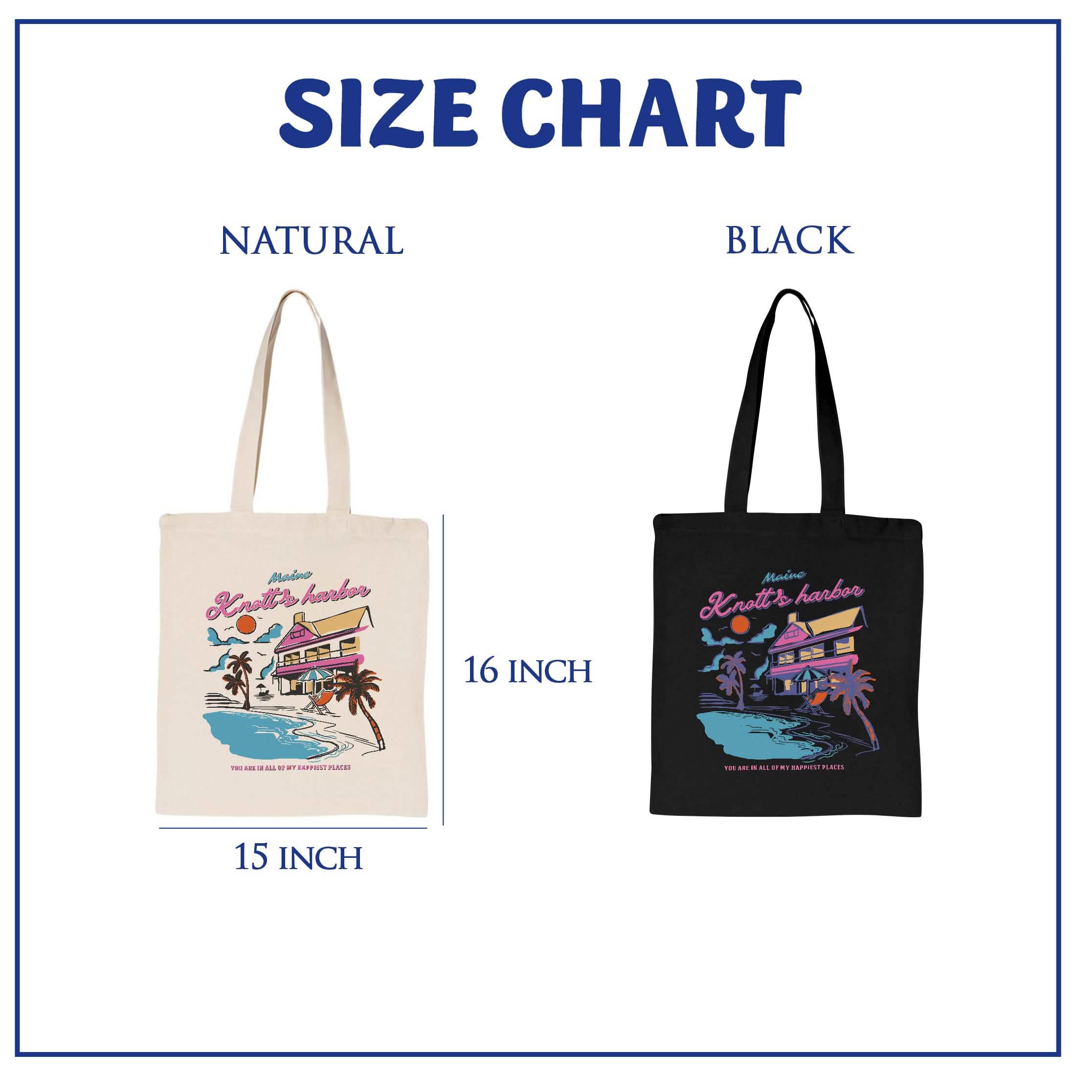 Knott’s Harbor Happy Place Book Tote Bag PTS1271