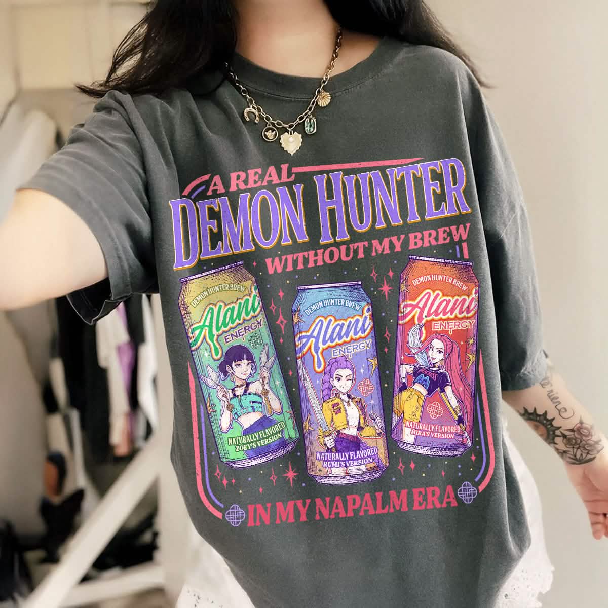 Kpop Hunter Brew Huntrix Girl Shirt Comfort Colors PTS1689