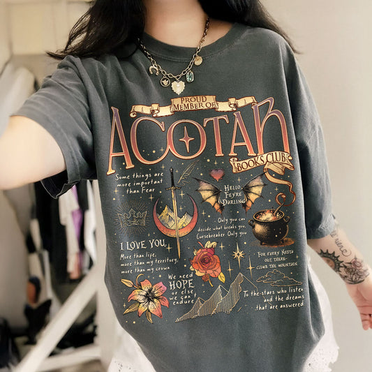 Acotar Quotes Comfort Colors Shirt PTS552
