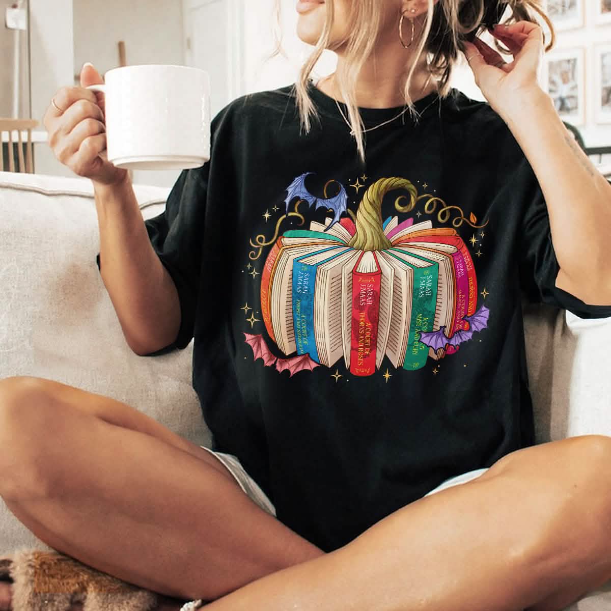 Acotar Book Pumpkin Comfort Colors Shirt PTS1759