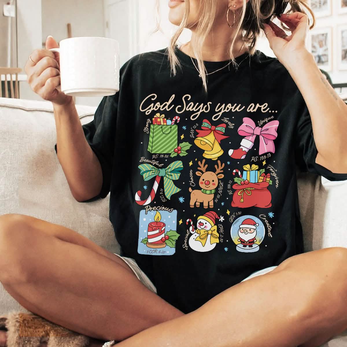 God Says You Are Christian Comfort Colors TShirt PTS1764