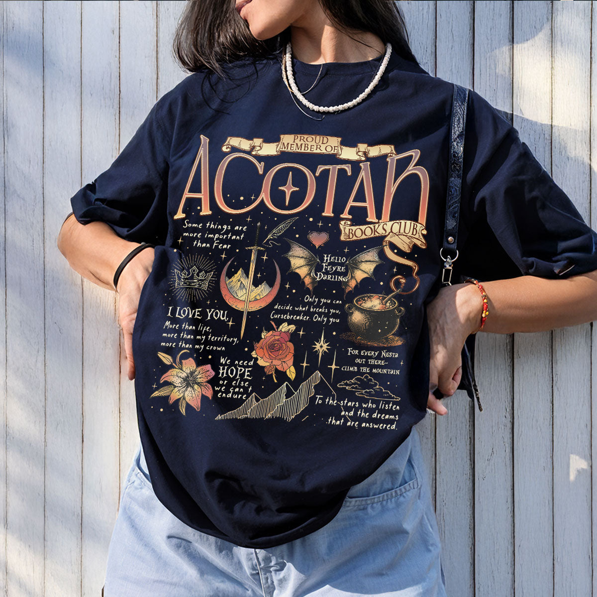 Acotar Quotes Comfort Colors Shirt PTS552