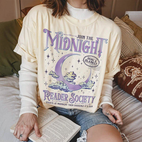 Night Owl Reader Shirt Comfort Colors PTS1255