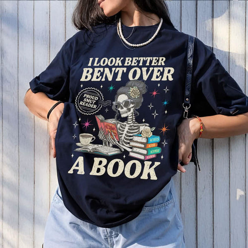 Acotar Reader I Look Better Bent Over A Book Comfort Colors Shirt PTS1165