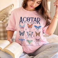 Acotar Velaris Butterflies Comfort Colors Shirt PTS1185