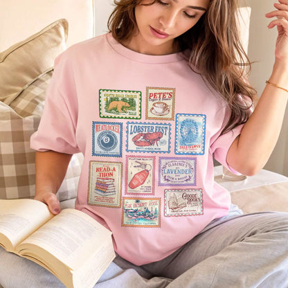 Emily Henry Books Stamp Shirt Comfort Colors PTS1283