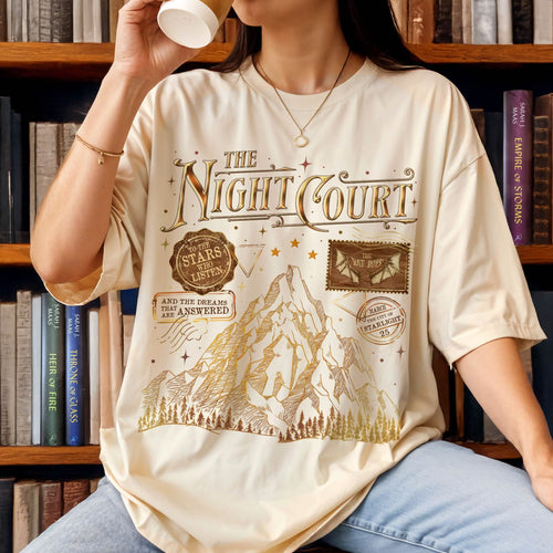 Acotar The Night Court Stamp Comfort Colors Shirt PTS1177