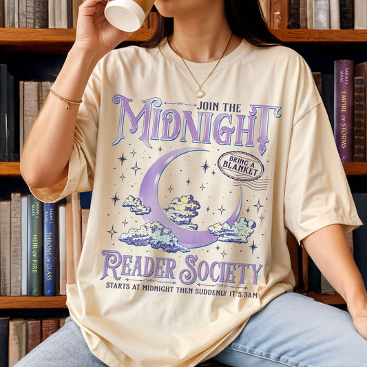 Night Owl Reader Shirt Comfort Colors PTS1255