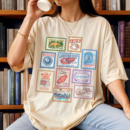 Emily Henry Books Stamp Shirt Comfort Colors PTS1283