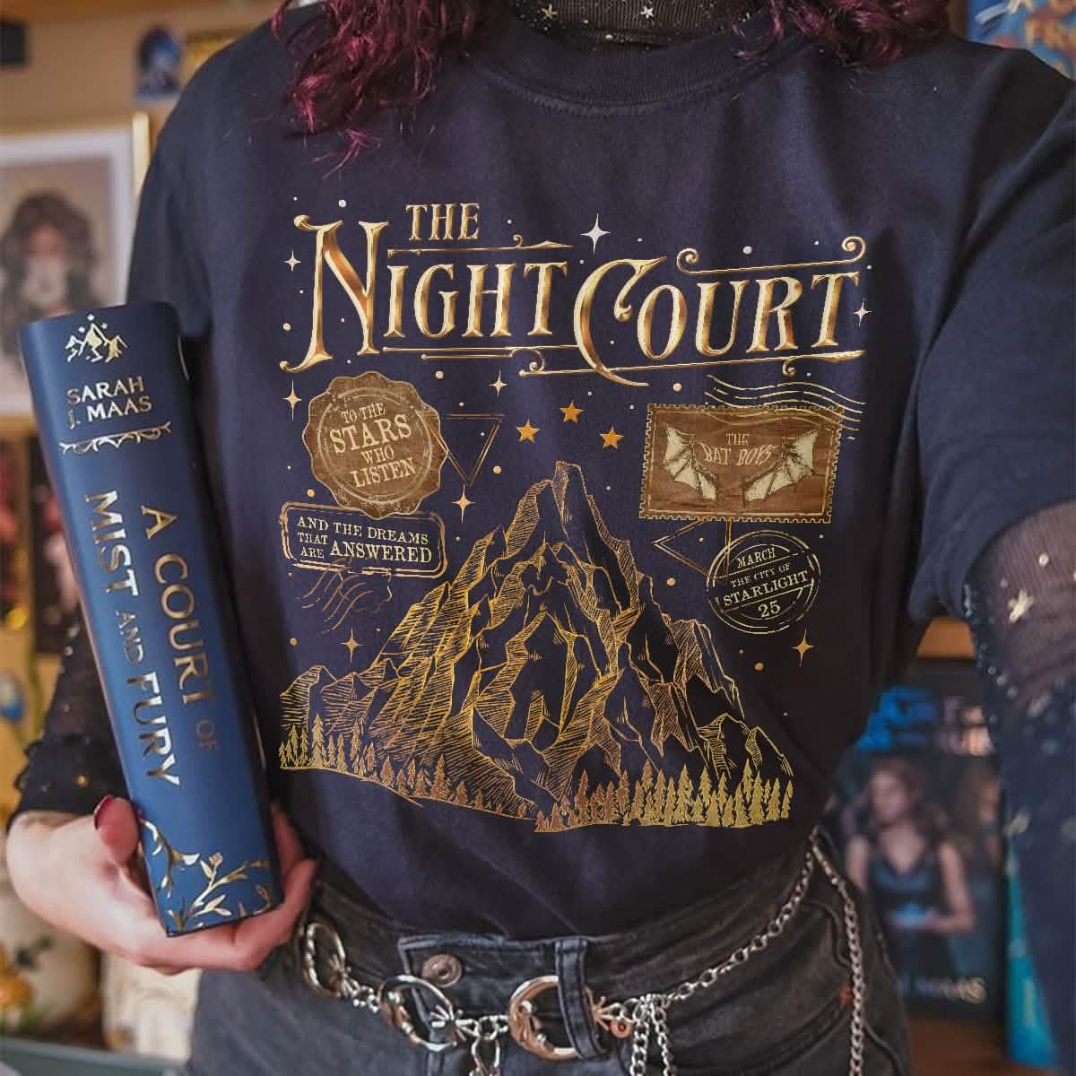 Acotar The Night Court Stamp Comfort Colors Shirt PTS1177