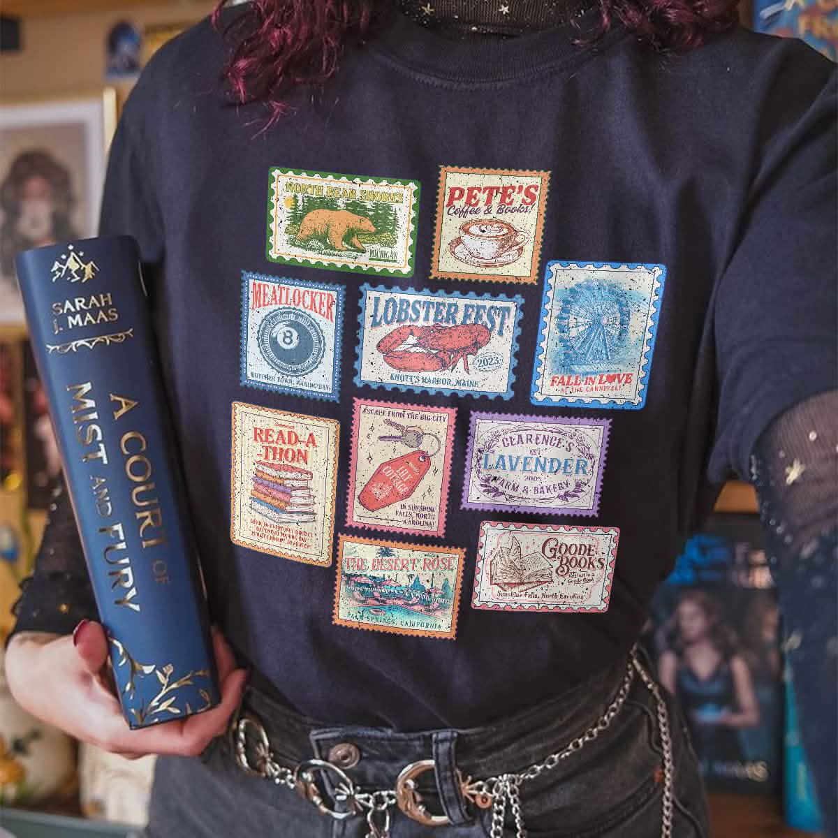 Emily Henry Books Stamp Shirt Comfort Colors PTS1283