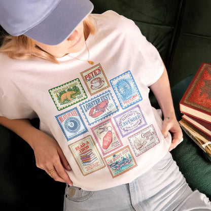 Emily Henry Books Stamp Shirt Comfort Colors PTS1283