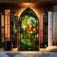 Project Hail Mary Rocky Stained Glass Book Nook PTS6583