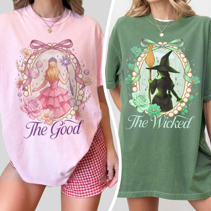 Wicked Change For Good Elphaba And Glinda Bestie Shirt Comfort Colors PTS1787