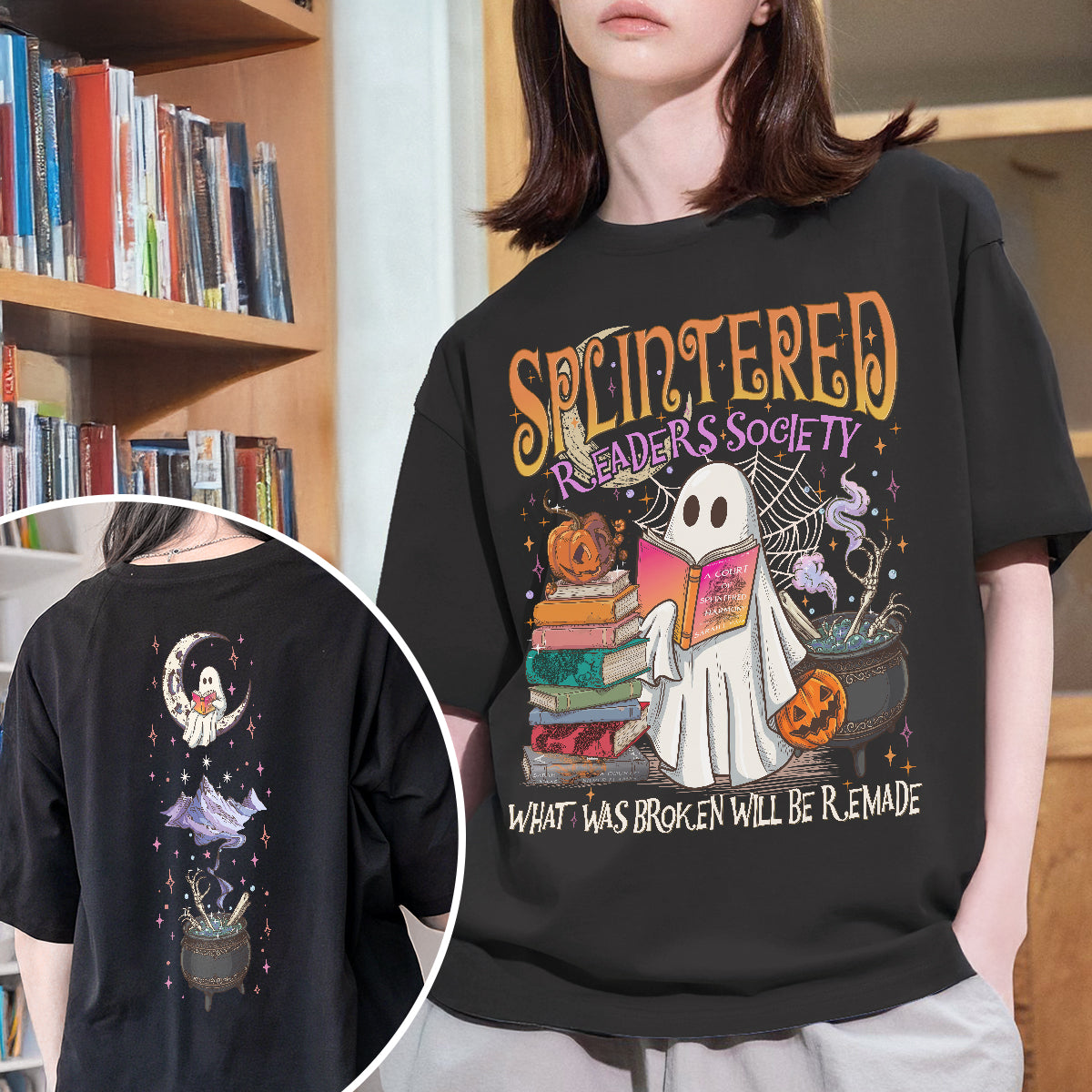 Acotar Splintered Harmony Fantasy Book T-shirt PTS 8459