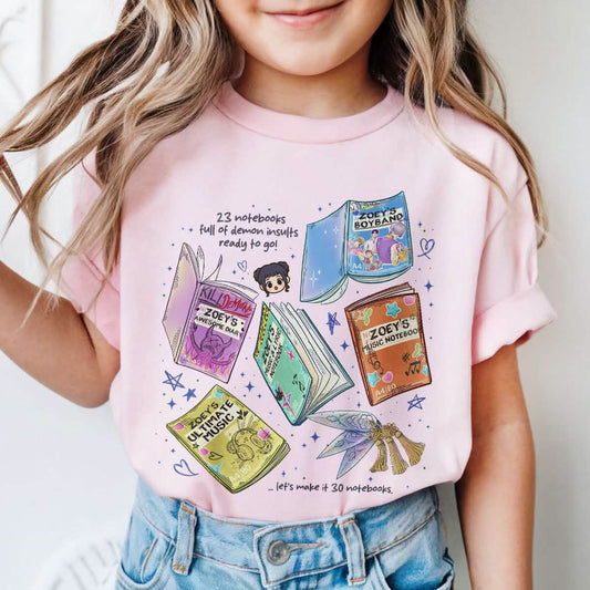 KPDH Zoey Notebooks Huntrix Comfort Colors Youth Shirt PTS1469