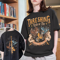 Fourth Wing Threshing Fantasy Book T-shirt PTS9219