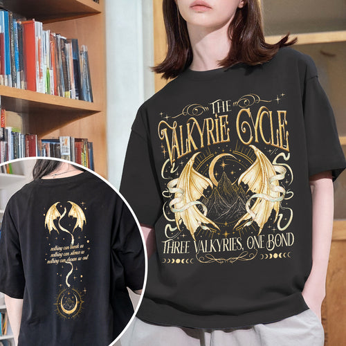 Acotar Valkyrie Cycle Fantasy Book T-shirt PTS8219