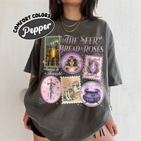 Acotar Elain Archeron Sisters Fantasy Stamps Book T-shirt PTS 7671