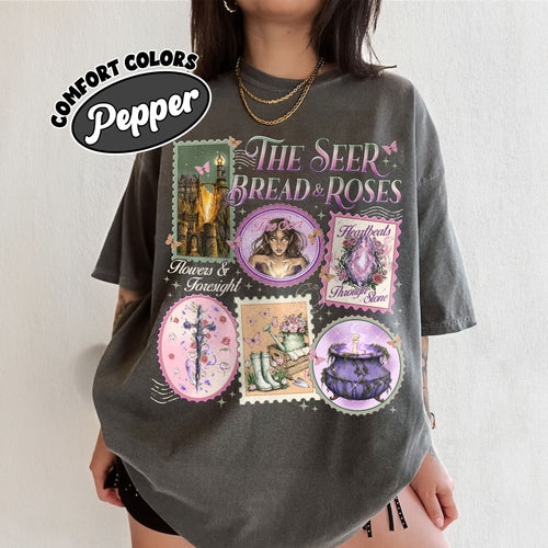 Acotar Elain Archeron Sisters Fantasy Stamps Book T-shirt PTS 7671