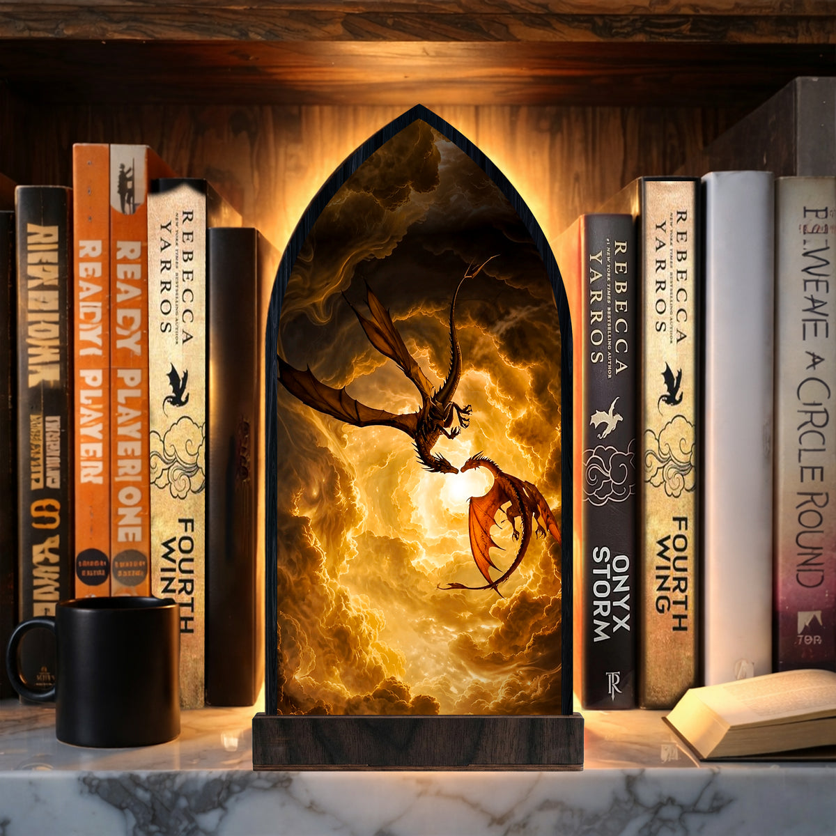 Fourth Wing Basgiath Dragons Fantasy Book Nook PTS7049
