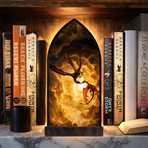 Fourth Wing Basgiath Dragons Fantasy Book Nook PTS7049