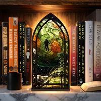 Project Hail Mary Sci Fi Stained Glass Book Nook PTS4554