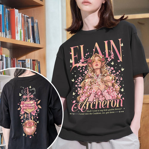 Acotar Elain Archeron Sisters Fantasy Book T-shirt PTS8861