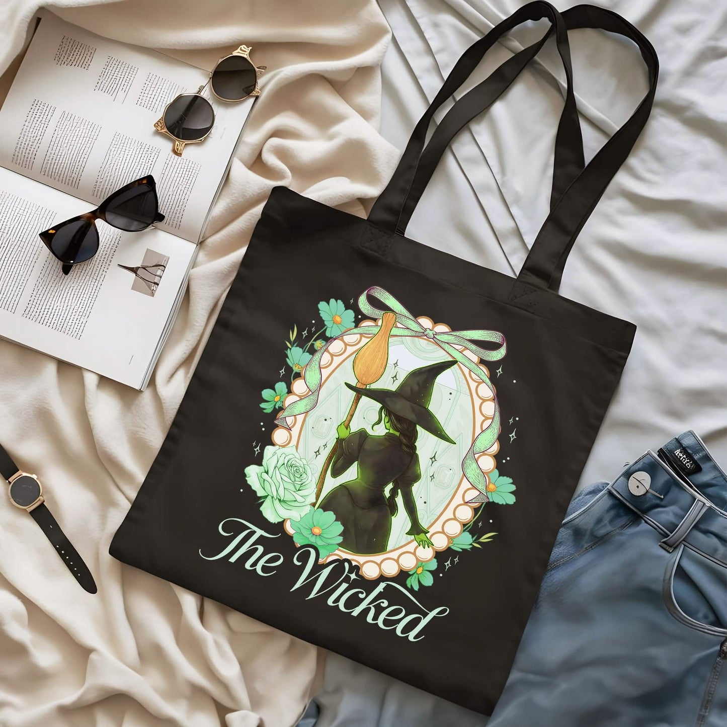 Wicked Change For Good Elphaba And Glinda Bestie Tote Bag PTS1787