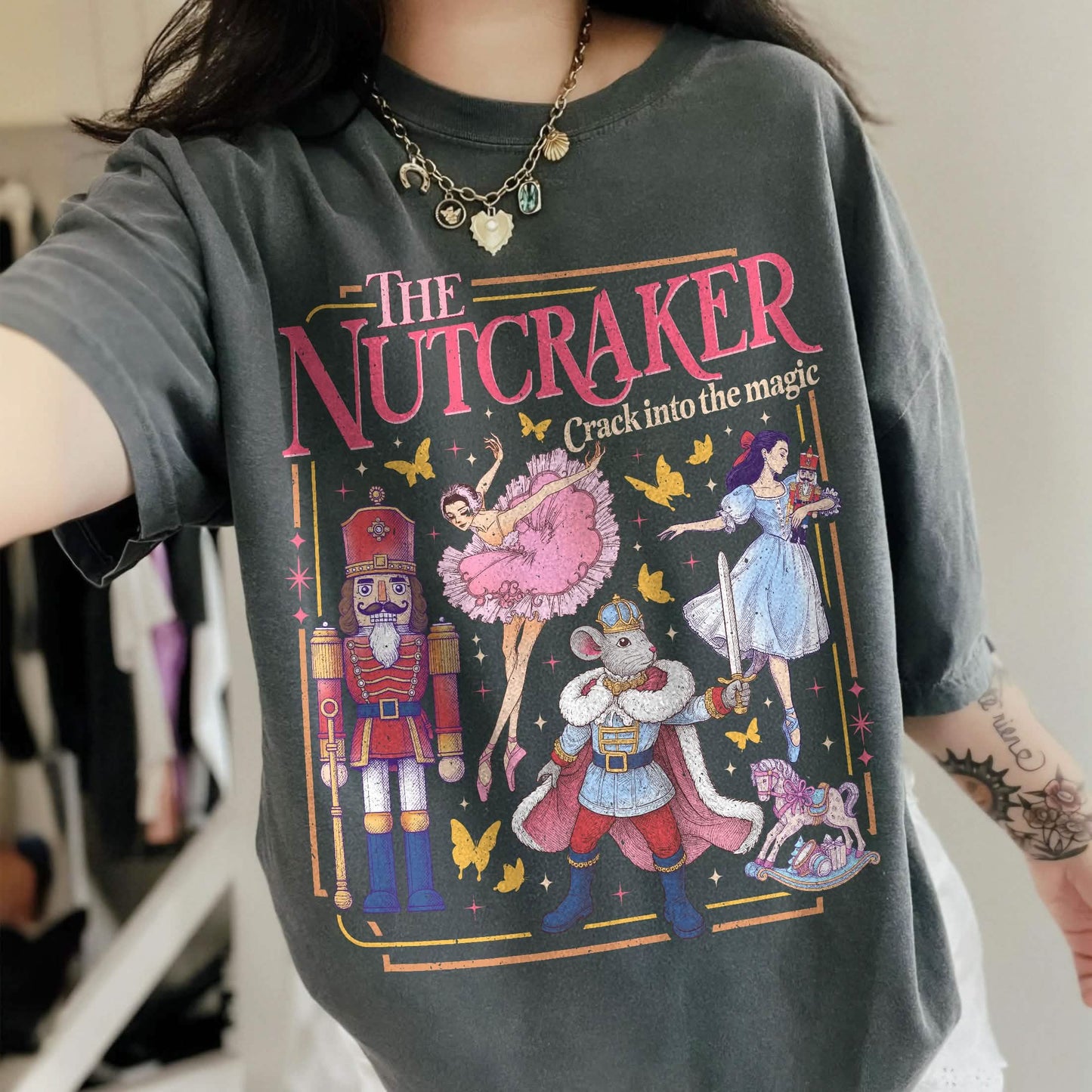 The Nutcracker Ballet Christmas Shirts Comfort Colors PTS1543