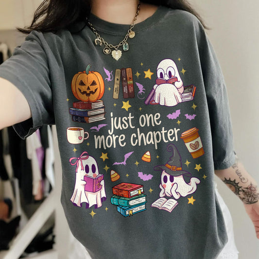 Ghost Book Fantasy Comfort Colors Shirt PTS1756