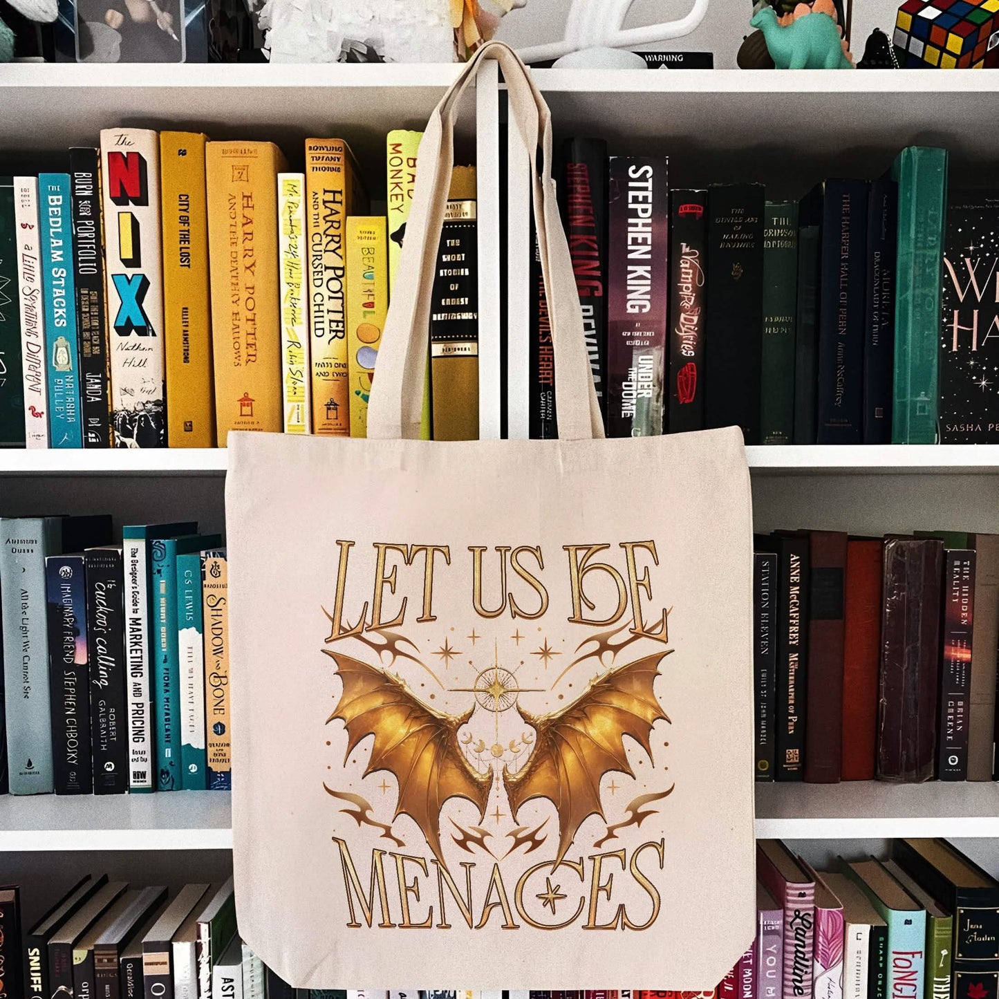 Onyx Storm Let Us Be Menaces Tote Bag PTS1065